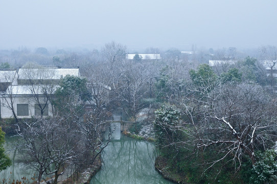 杭州西溪湿地雪景