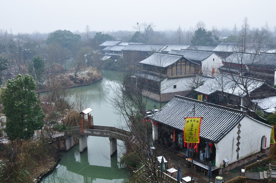 杭州西溪湿地雪景