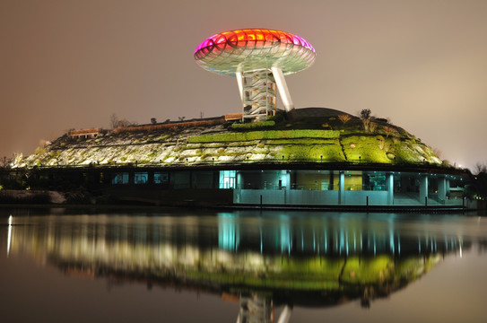 杭州西溪湿地博物馆夜色