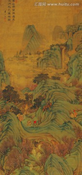 清 李世達(dá) 仙山樓閣圖軸