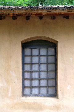 窑洞 外墙 窗户 木格花窗