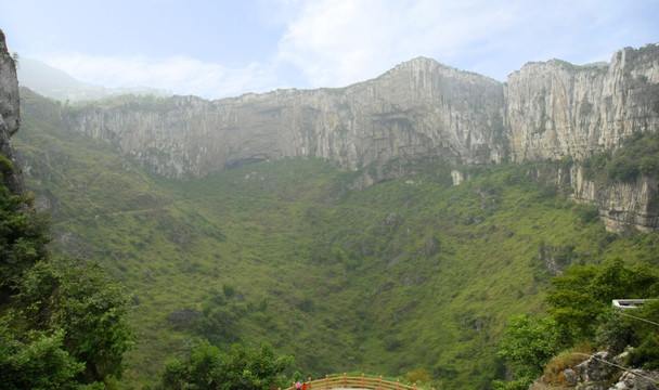 喀斯特地貌 大漏斗 天坑