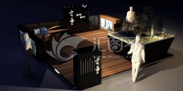 商業(yè)展臺(tái)地產(chǎn)展臺(tái)現(xiàn)代低調(diào)奢華