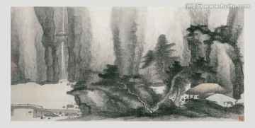 國(guó)畫風(fēng)景