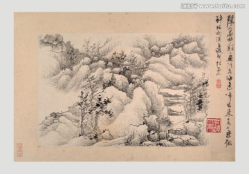 國(guó)畫風(fēng)景