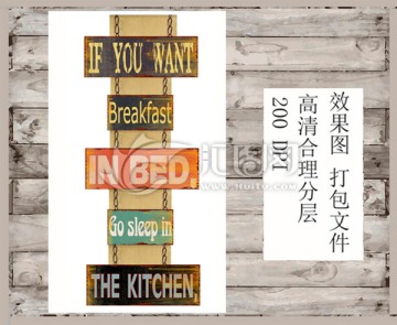 歐美英文鐵片組合 掛飾 裝飾品