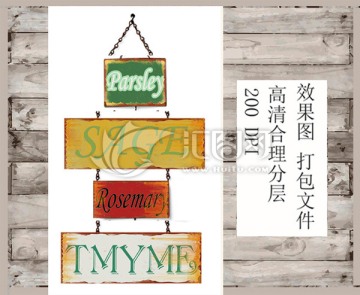 歐美英文鐵片組合 掛飾 裝飾品