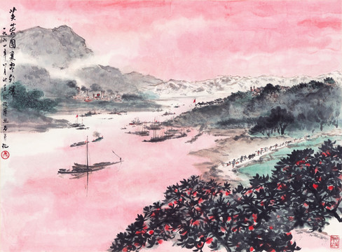 山水風(fēng)景國畫 超清