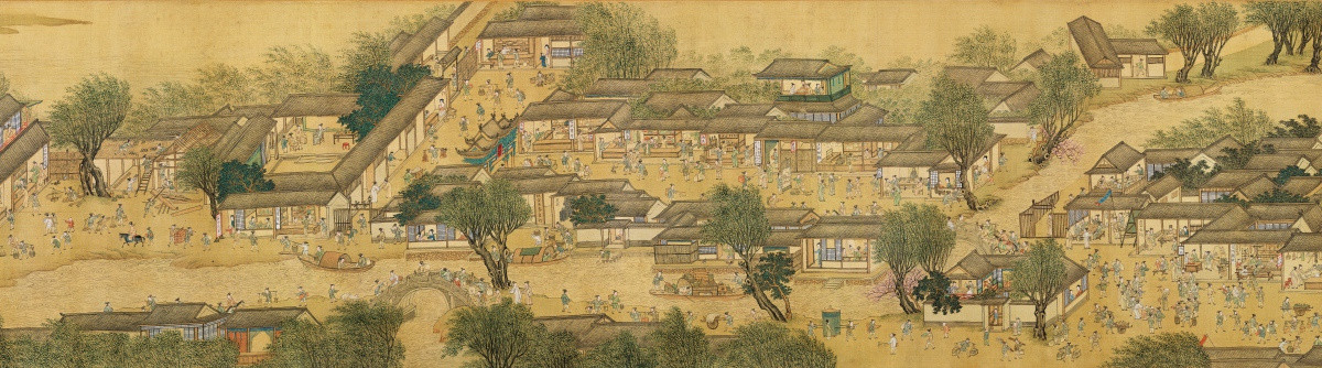 古代商埠云集 人物國畫