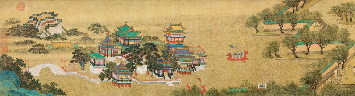 古代商埠云集 人物國(guó)畫