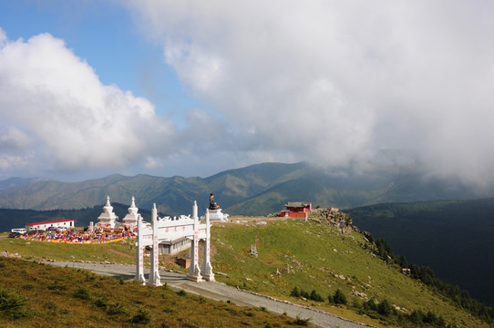 五台山西来寺开光仪式