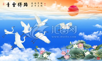 白鷺 青云得路