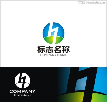 字母H logo設(shè)計