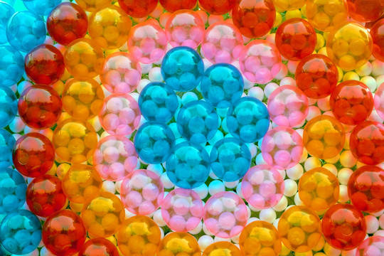 彩色气球背景素材