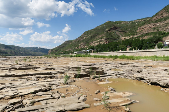 壶口瀑布景区 黄河滩