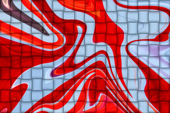 抽象编织纹理 红色线条