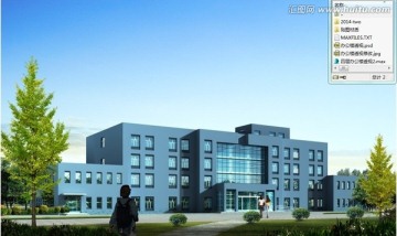 四層辦公樓建筑效果圖
