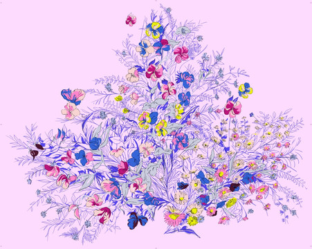 面料花 不分層