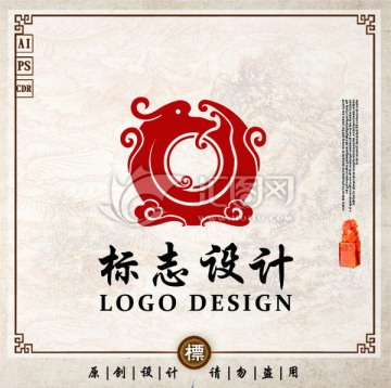 龙标志 龙logo