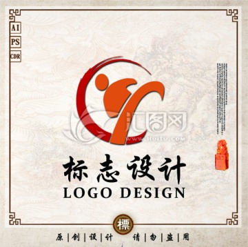 跆拳道标志 武术logo