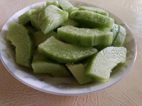 糖拌香瓜 香瓜 凉拌 饮食 食