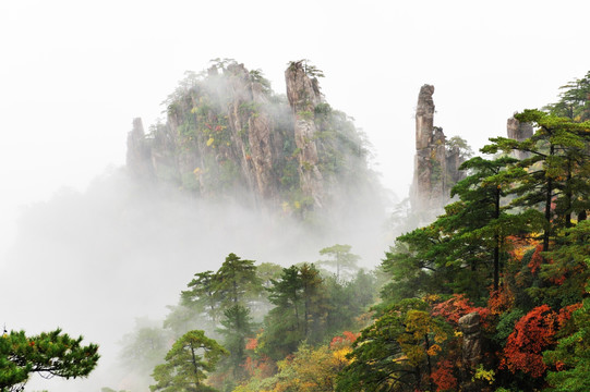 黄山秋景