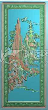 山水沙發(fā)背板