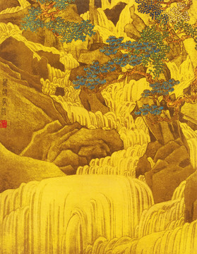 山水圖 清代 任熊
