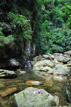 峡谷 小河