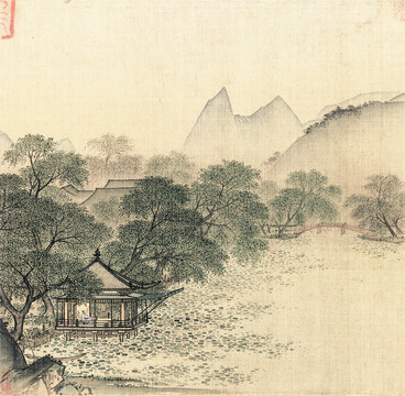 山水风景画 宋代 马远