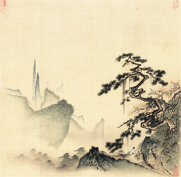 山水风景画 宋代 马远