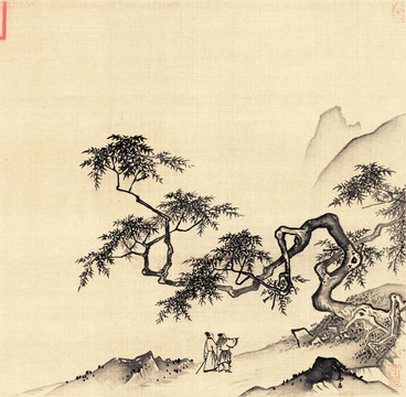 山水风景画 宋代 马远