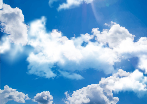 晴朗天空 夏日白云