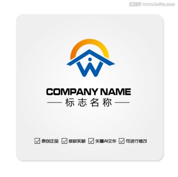 W字母LOGO