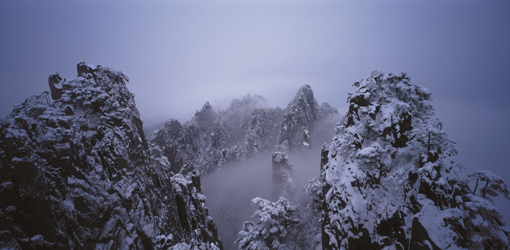 黄山雪景