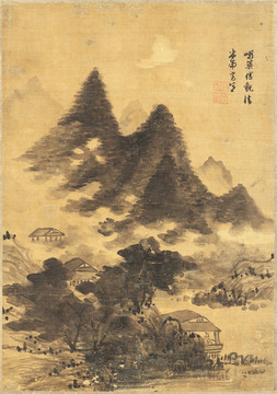 山水风景 明代 蓝瑛 高清作品