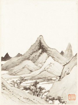 水墨山水風(fēng)景國畫