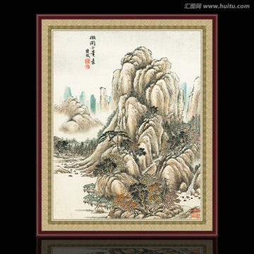 山水風(fēng)景仿古 清代 唐岱