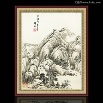 山水風(fēng)景仿古 清代 唐岱
