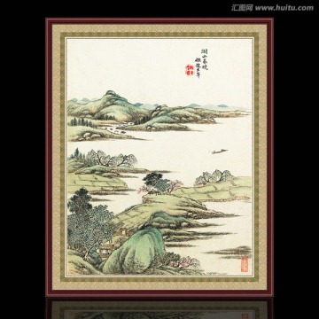 山水風(fēng)景仿古 清代 唐岱