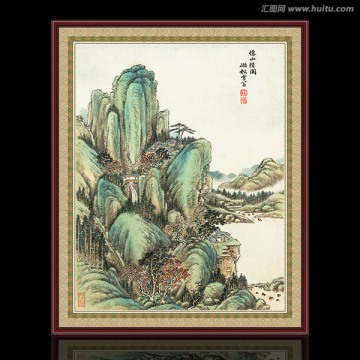 山水風(fēng)景仿古 清代 唐岱