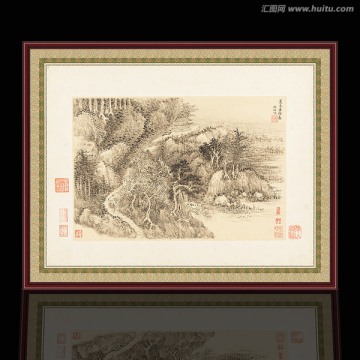 山水國畫 清代 王翚