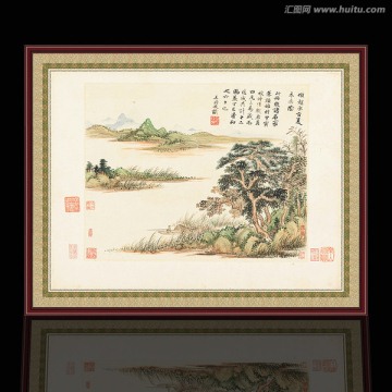 山水國畫 清代 王翚