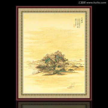 山水風景 清代 惲壽平