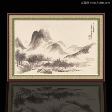山水風(fēng)景 清代 惲壽平