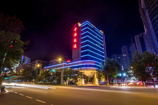 恩施市交通运输局夜景