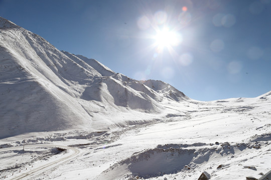 中国甘肃祁连雪山自驾游