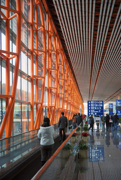 北京T3航站楼 钢架 玻璃幕墙