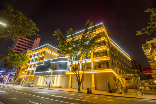 广东省佛山市公安局夜景