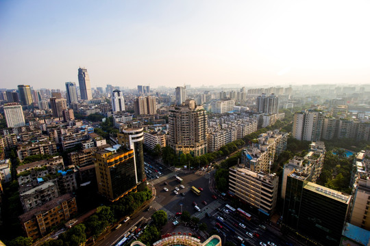 广东省佛山市佛山鸟瞰图